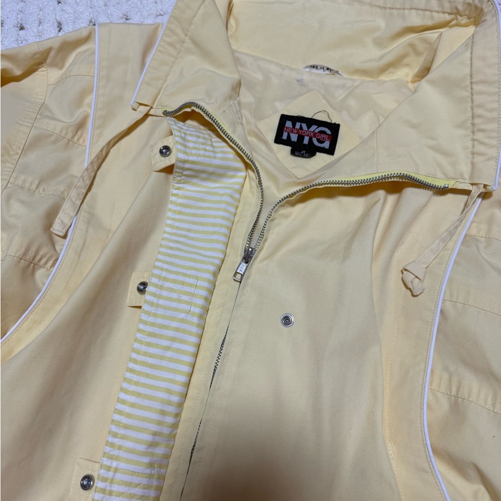 Vintage New York Girl Jacket with Striped Lining